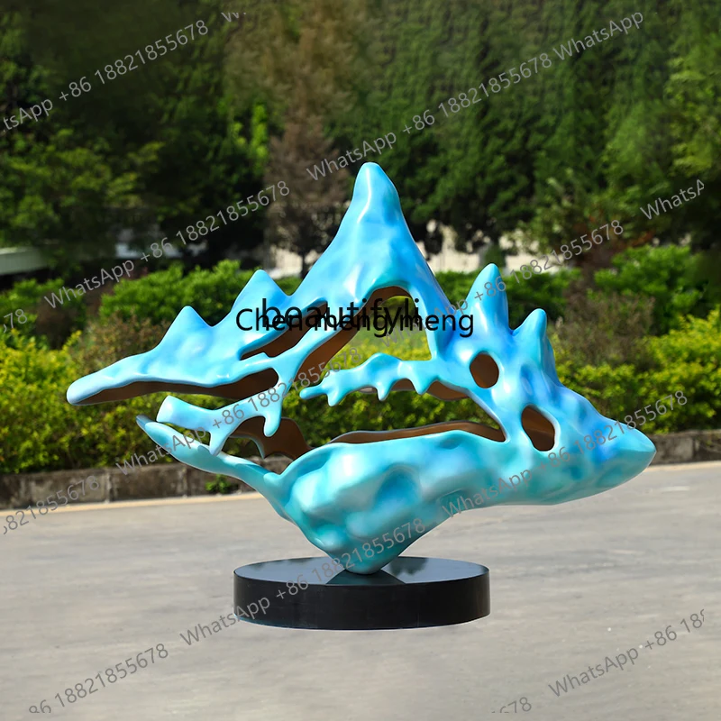 Hot sales Entrance living room Meichen decoration ornament lucky rockery sculpture entrance door aisle art installation