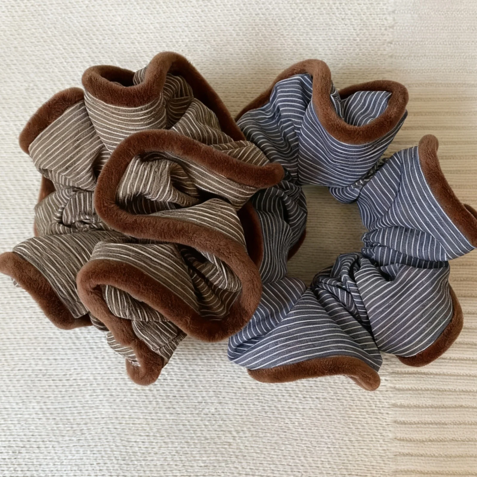 1PC Striped Flannel Scrunchies - Women'S Accessories Flannels ulasan dan harga