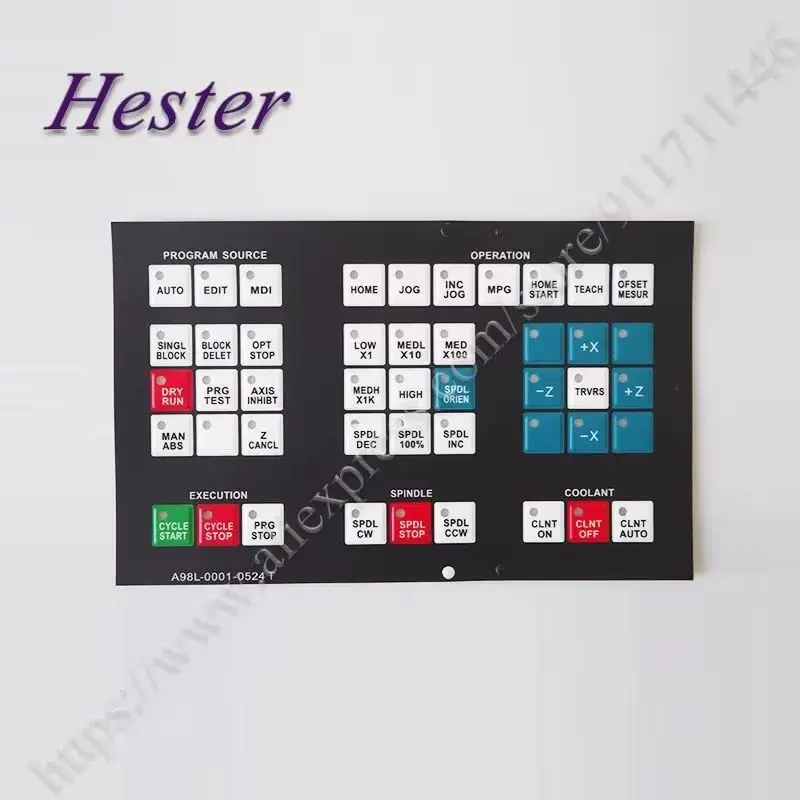 

A98L-0001-0524 T-мембранная клавиатура для Fanuc A98L-0001-0524 Т-образная кнопка, пленка, маска, листы клавиш