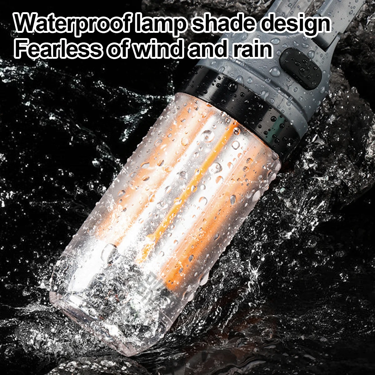 Usb Rechargeable Led Camping Light Waterproof Outdoor Post Lantern Garden Floor Fence Household Column Lamp Multifunctional Work
