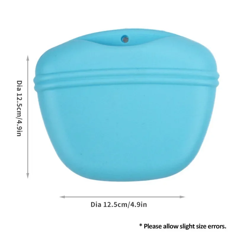 Silikon-Hundeleckerli-Tasche, tragbare Hundetraining-Gürteltasche, Outdoor-Futterbeutel, Welpen-Snack-Beutel, Leckerli-Aufbewahrungstasche, Haustierbedarf – Detail 4