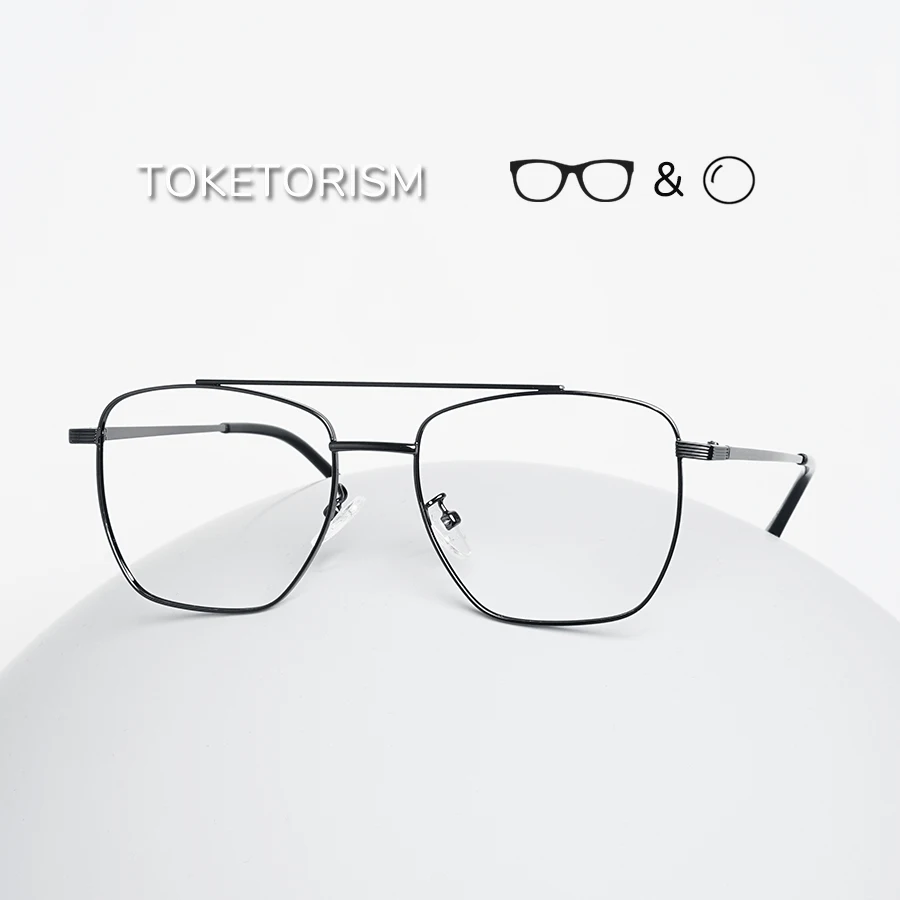

Toketorism, новые модные женские очки в металлической оправе для чтения, очки для близорукости и дальнозоркости, мужские очки