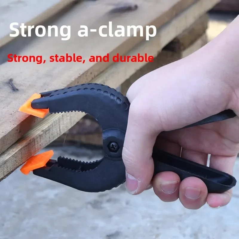 High-end 1pc  6/9 Inch Plastic Nylon Adjustable Woodworking Clamps Wood Working Tools Spring Clip Carpentry Clamps