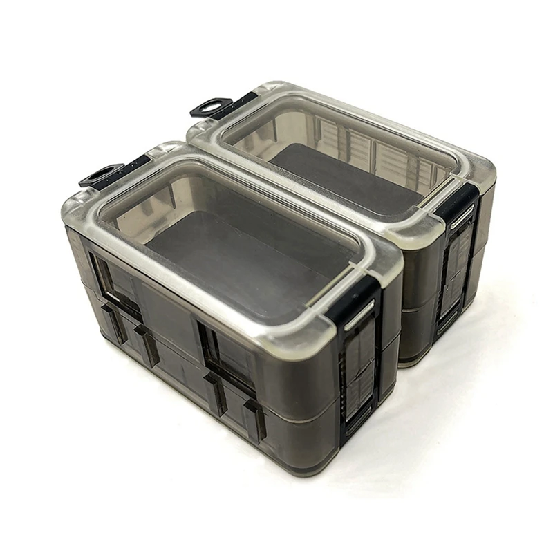 Angeln Köder Lagerung Fall Doppel-Schicht Angeln Locken Organizer Tragbare Angelgerät Fall Angeln Zubehör Werkzeuge