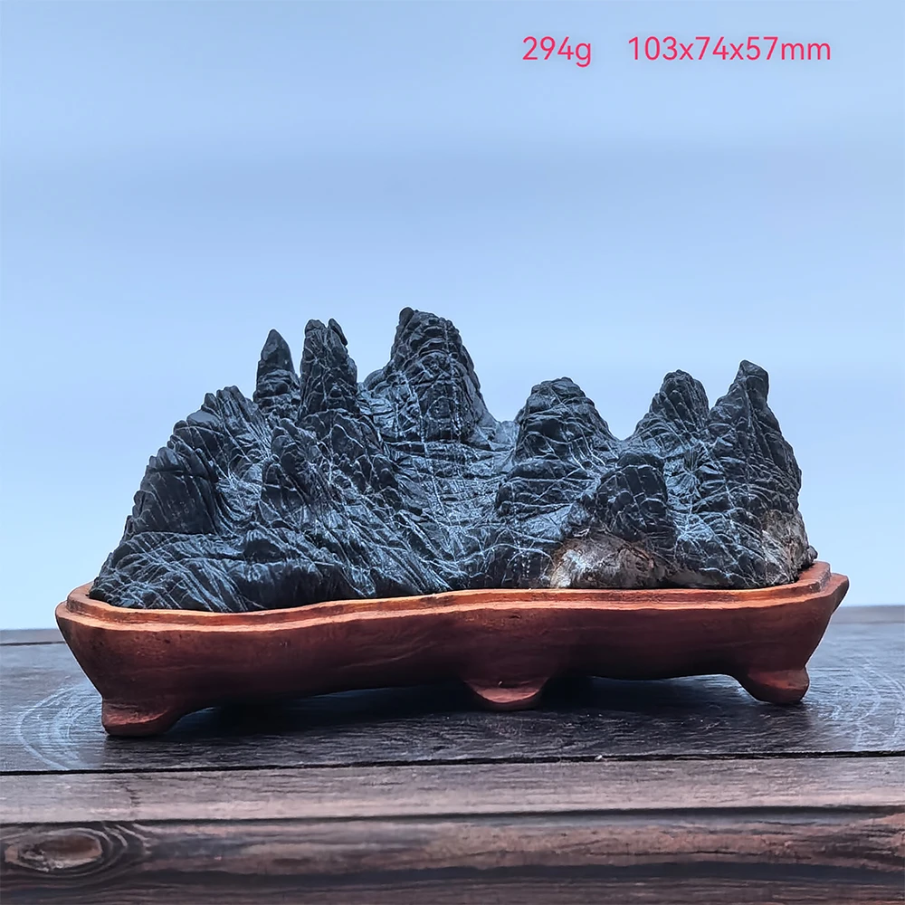 Asian Natural Stones Rock Collect Black Mountains Office Decoration Minerals Piedras Decorativas Rough Stone