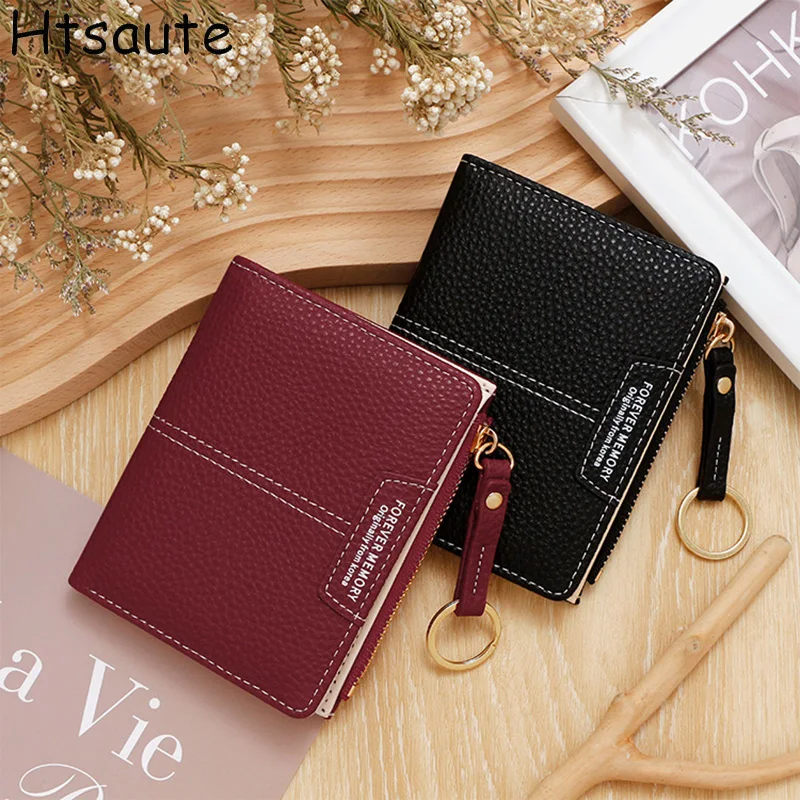 جديد قصير المرأة المحفظة عالية الجودة بلون سستة عملة جيب حامل بطاقة الإناث محفظة صغيرة عملة جيب محافظ للفتيات