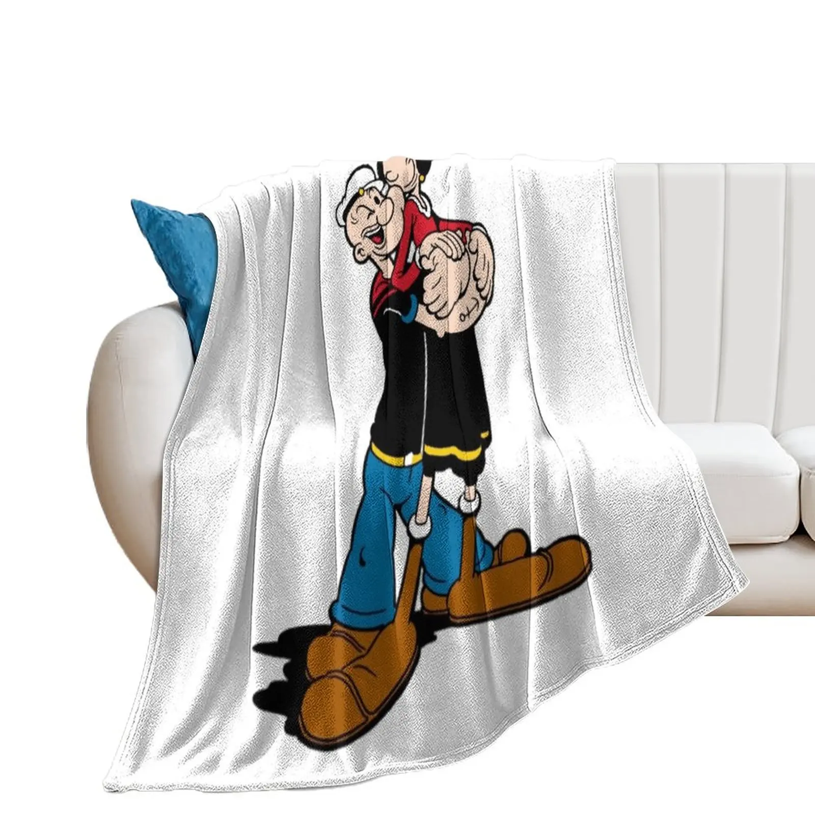 popeye and olive oyl stickers Classic Throw Blanket Summer Beddings Soft Decoratives Blankets