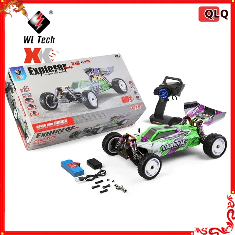 Wltoy Rc Car New Product 104002 Four-wheel Drive Offroad Vehicle 1:10 Electric Brushless Motor High-speed Remote Control Car Toy