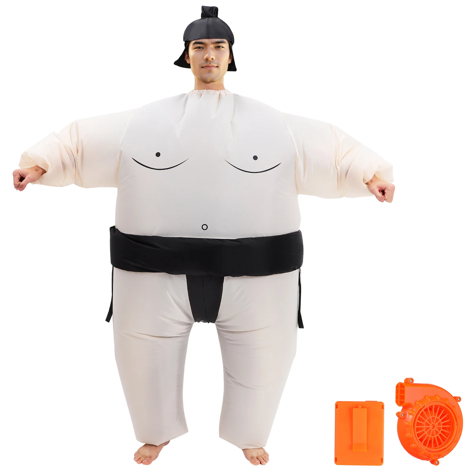 

1pcs Black Wrestling Props Inflatable Costume for Men Halloween Party Adult Suits Stage Performance Birthday Events