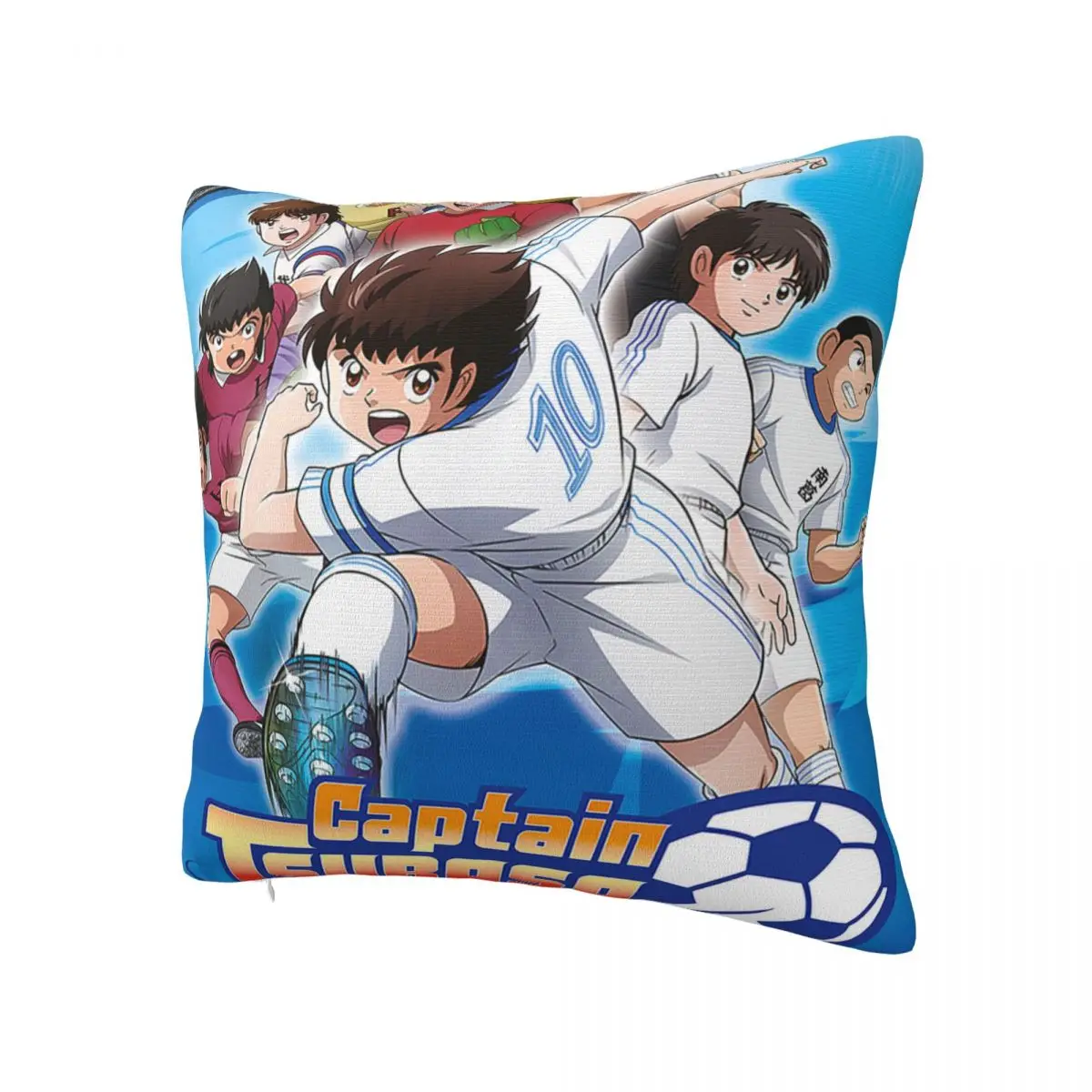 Captain Tsubasa Anime Pillowcase Printing Polyester Cushion Cover cartoon young football player Pillow Case Cover Home 45X45cm