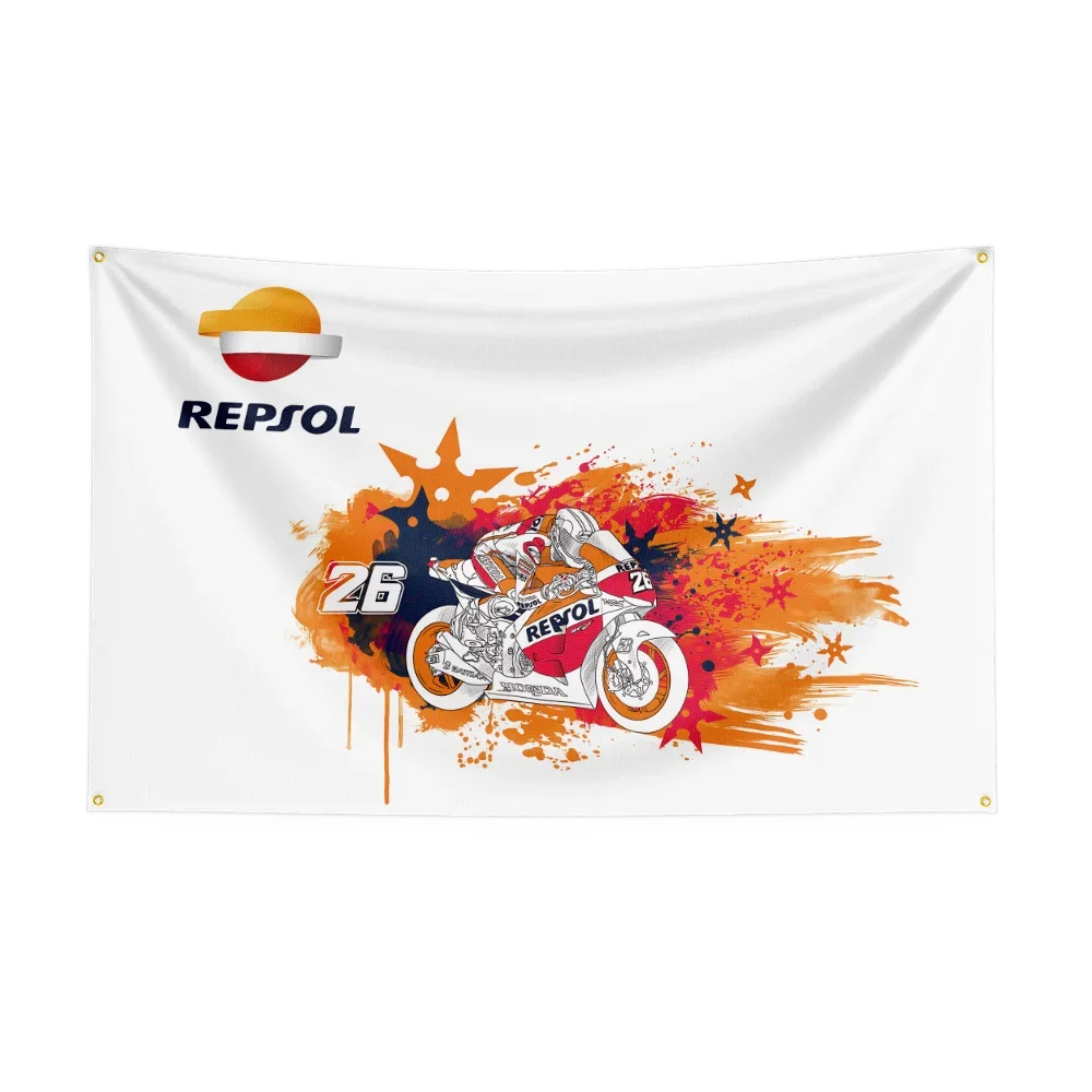 R-RE-P-S-O-L Fuel Flag For Oil Station Garage Tuning Workshop studio fan collection home ornament
