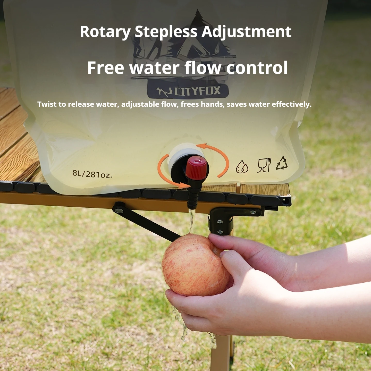 حقيبة تخزين المياه في الهواء الطلق 5/810/L مع صمام صنبور السياحة التخييم سعة كبيرة المحمولة طوي حقيبة المياه البلاستيكية مانعة للتسرب