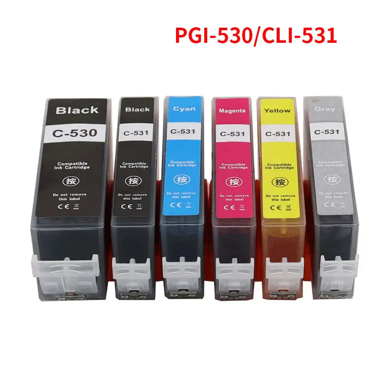 PGI-530 CLI-531 Ink Cartrige Compatible  With Canon PGI530 CLI531 TS8750 TS8751 Printer