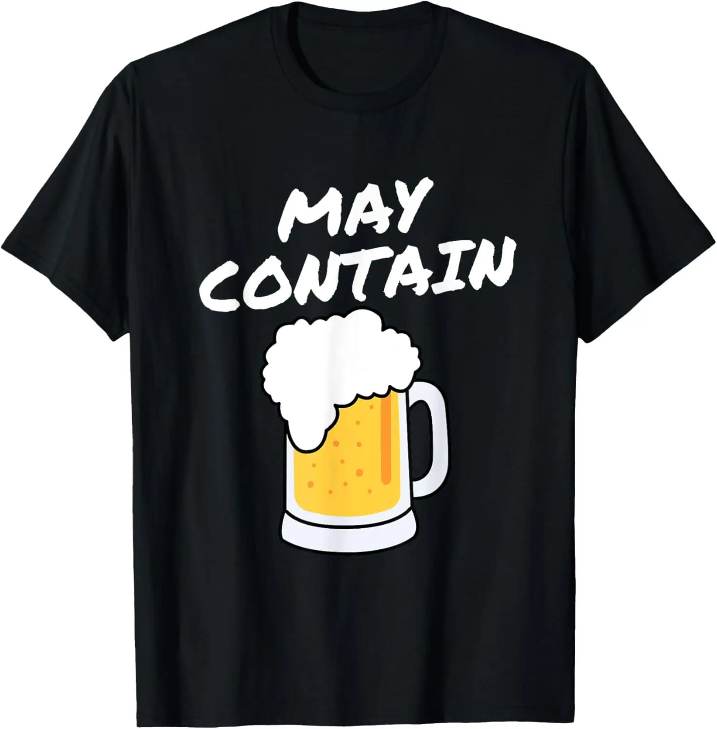 Mens May Contain Beer for funny Men T-Shirt