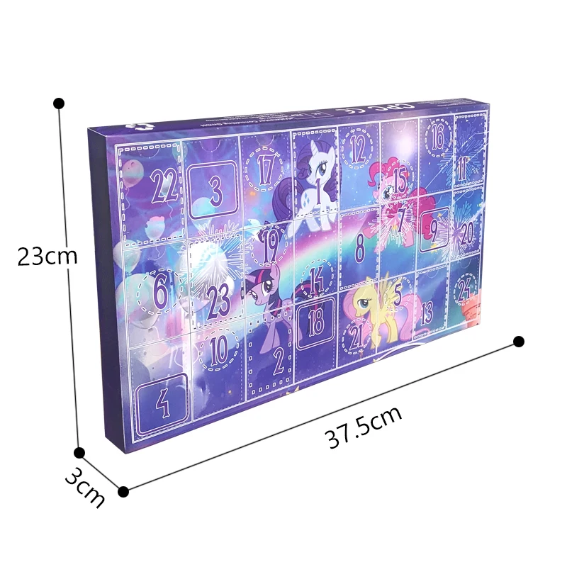 24 Pz/scatola Il Mio Piccolo Pony Calendario Dell\'Avvento Conto Alla Rovescia Anime Figure Confezione Regalo Pokemon Pony PVC Modello Bambole Per