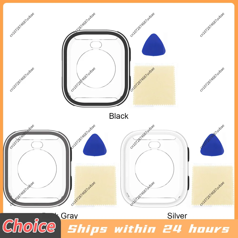 for Bip Max Metal Watch Protective Case Scratch-Resistant Hard Shell Clear PC Back Cover Black Gray Silver
