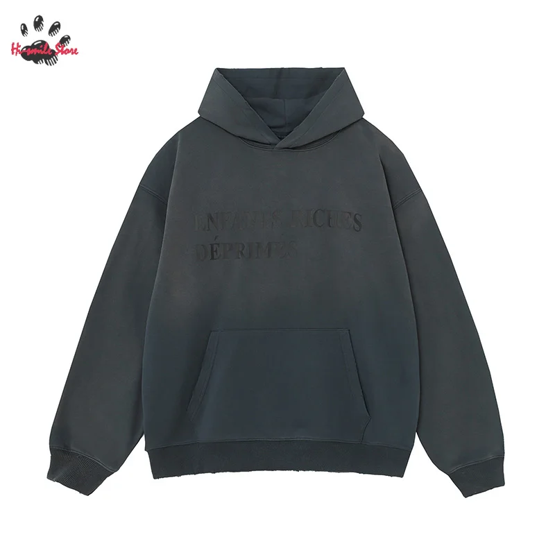 

Good Quality Fashion Oversize Cotton Sweatshirts ERD Hoodies Men Woman 1:1 Hip Hop Hooded Pullovers Streetwear Washed Do Old