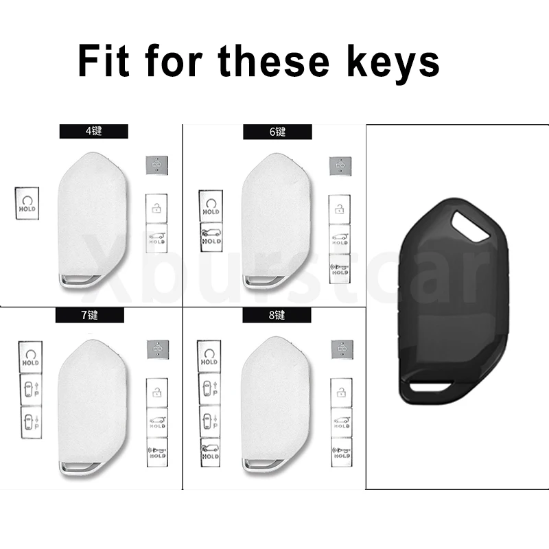 Transparent TPU Shell Fob Holder for Kia Sorento Morning Ev9 for Kia Picanto Ev9 2024 Car Key Case Cover Potector Accessories