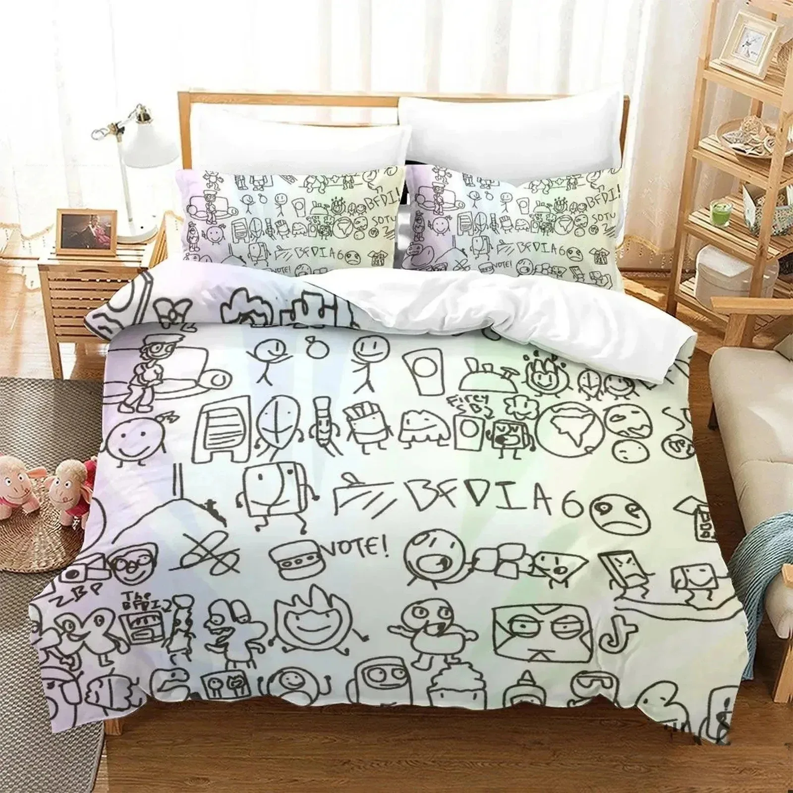 

Cartoon Jacknjellify 3D NEW Duvet Cover Pillowcase Bedding Set Adult Boy Girl Bedroom Decoration Children Single Double Large