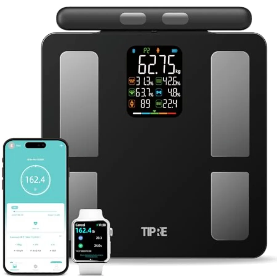 

Smart Scale for Body Weight 8-Electrode Digital Weight Scale for Body Fat Bathroom Scale with BMI Full Body Composition Analysi