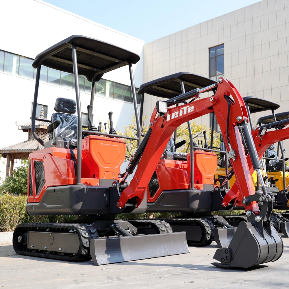 EPA Excavator 1.6 Ton Engine Crawler Digger Farm Used Minibagger 1 Ton Mini 2 Ton excavator With Attachments customized