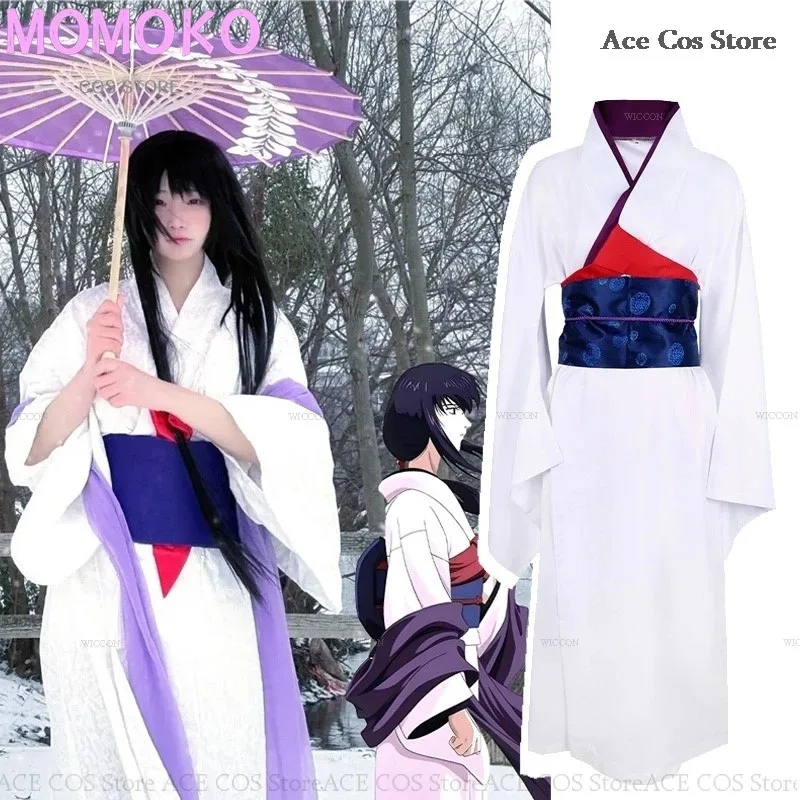 

Didi 211 Yukishiro Tomoe Anime Rurouni Himura Kenshin Shinta Battosai Косплей Костюм Парик Кимоно Kendo Outfit Halloween S