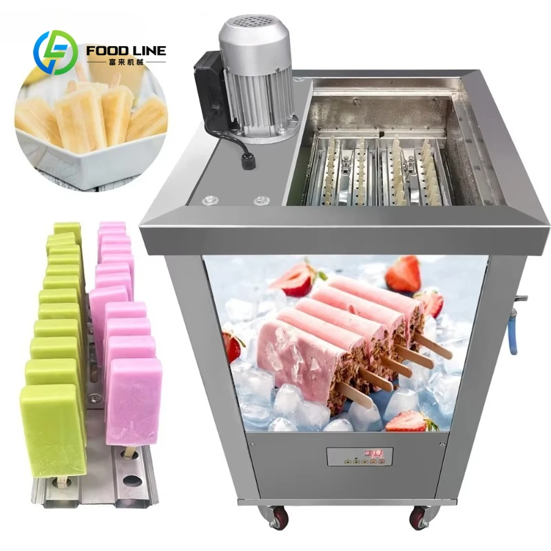 Customized 2 Molds Popsicle Machine Ice Pop Maker Stainless Steel Popsicle Ice Lolly Making Machine Ice Stick Machine