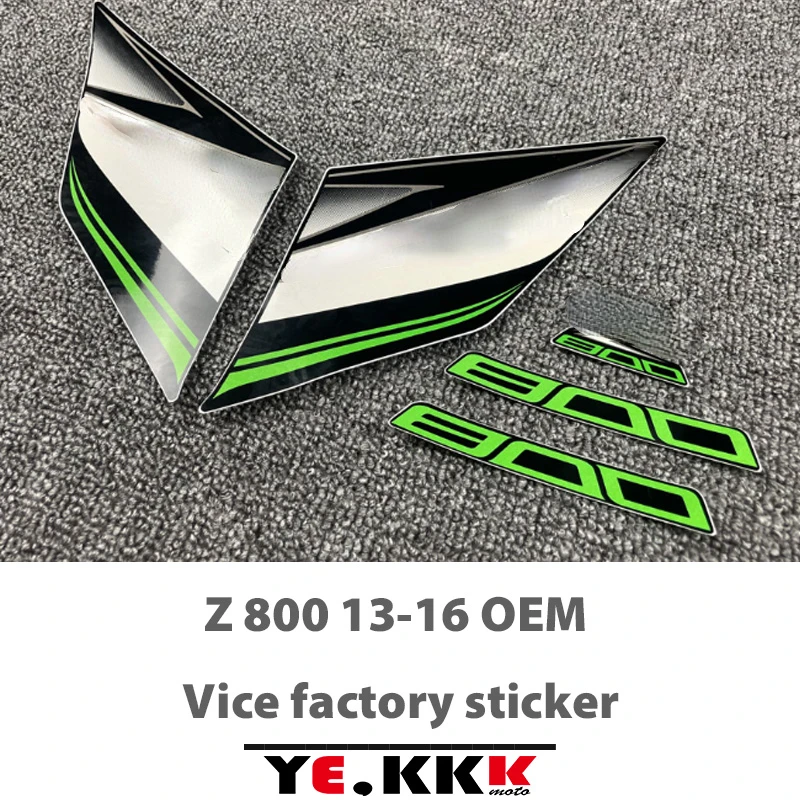 

Motorcycle Stickers Decals OEM Re-engraved Sub-factory Stickers Full Car For Z800 2013 2014 2015 2016 Green White Orange