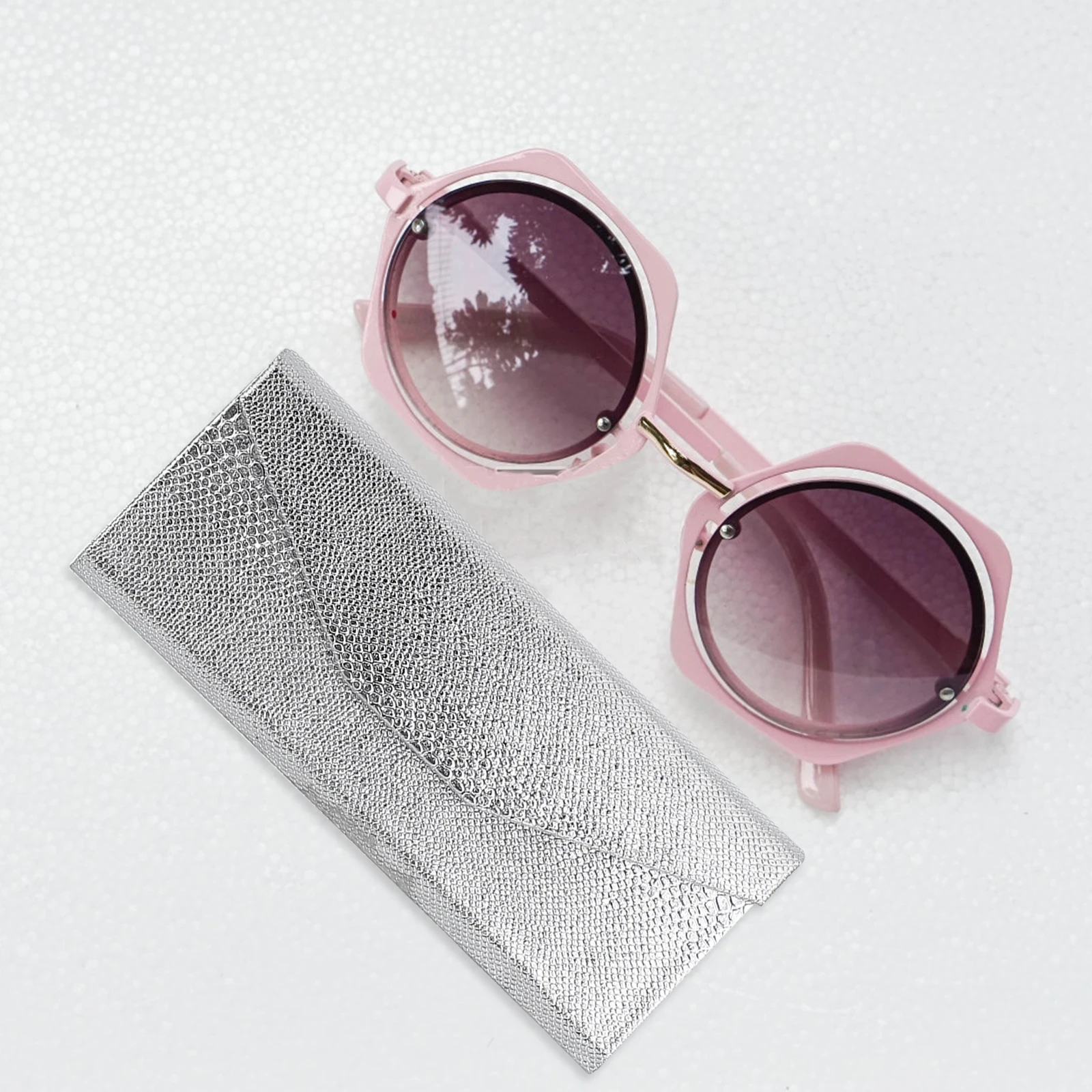 

Glasses Case Eyeglass Box Portable Storage Container for Sunglasses Travel Durable Protective PU Standard Size