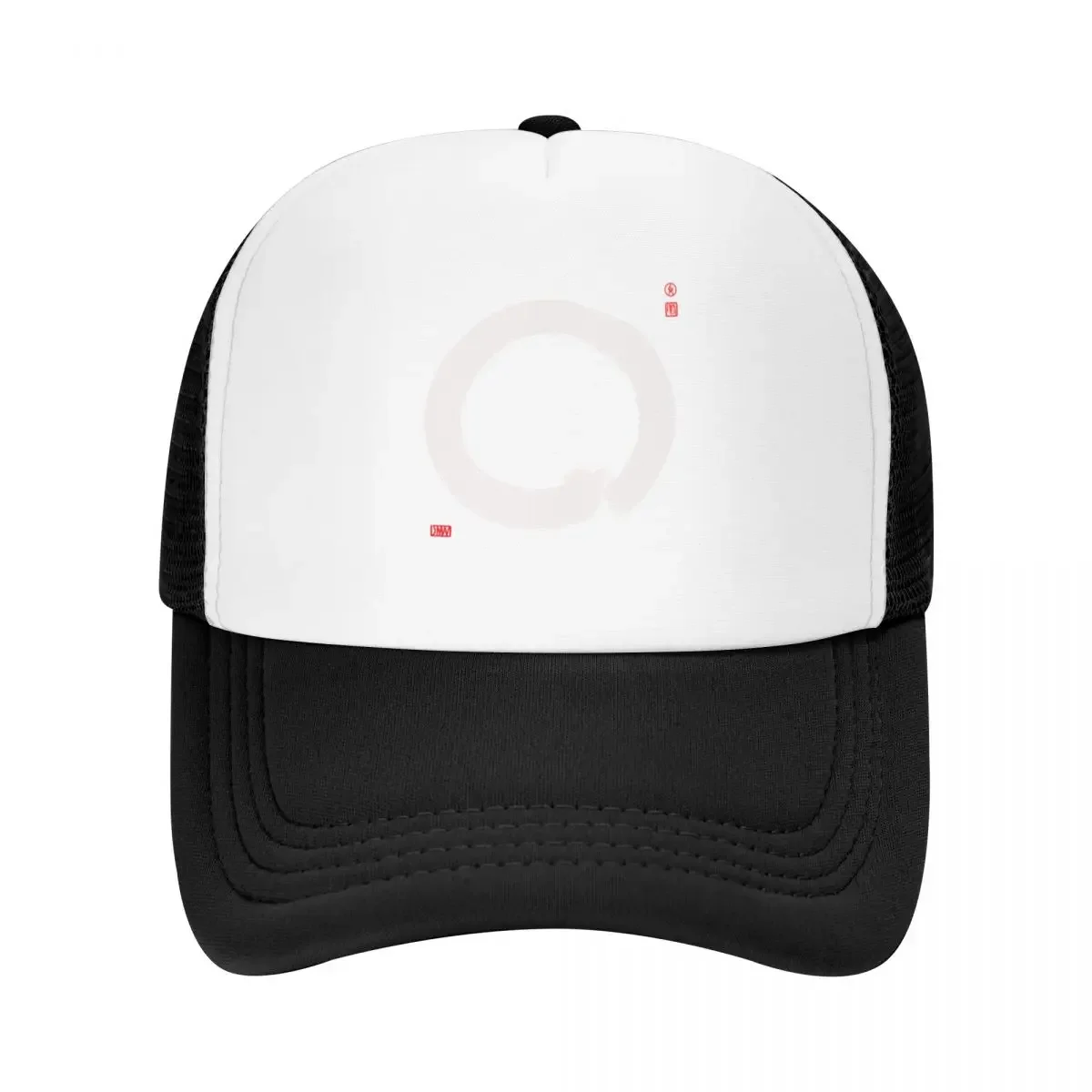 White Enso Baseball Cap Icon Beach Outing fishing hat Girl'S Hats Men's