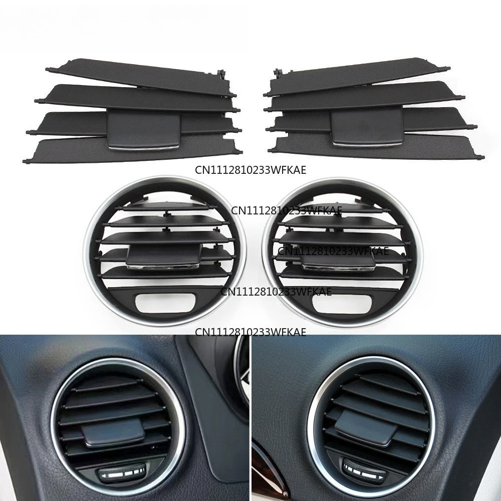 W204 Left Right Center AC Air Vent Grille Cover Repair Kit For Benz C Class LCI C180/200/220/230/260/300/350 2011-2014