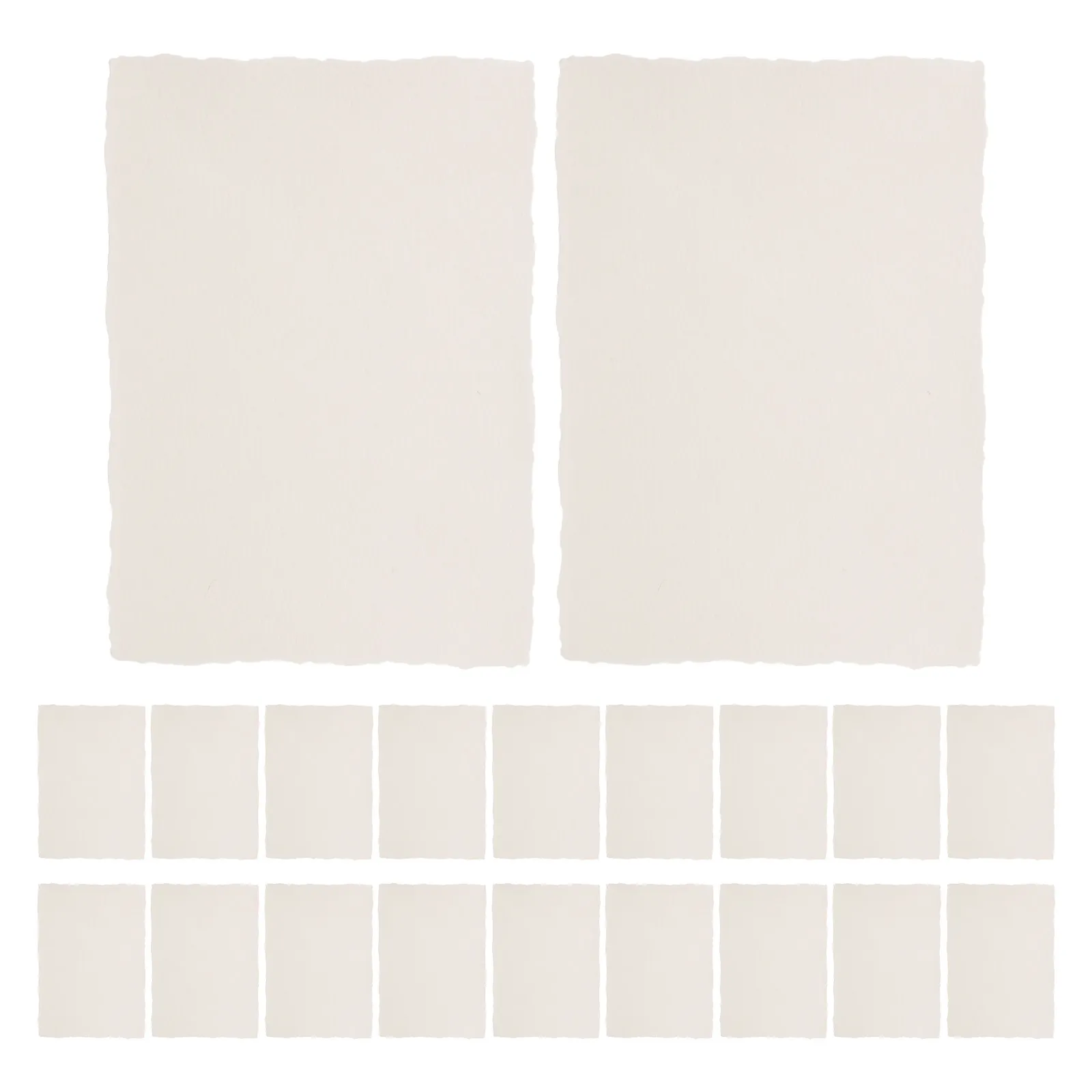 20Pcs Blank Menu Cards Cotton Rag Paper Western Food Banquet Table Card Business Event Dining Table Note Place Card