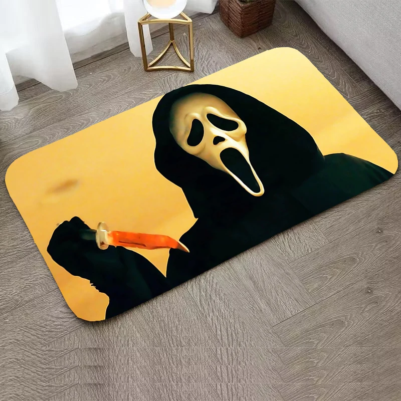 

Ghostface Welcome Mat Door Mats Kids Carpet Bathroom Floor Mats House Entrance Mat Home Decoration Carpet Living Room Rug Foot