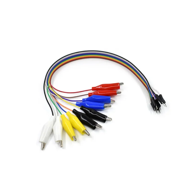 20/30cm Double Ended Alligator Clips Male Female Crocodile Clip Test Clip Dupont Line Jumper DIY Connection