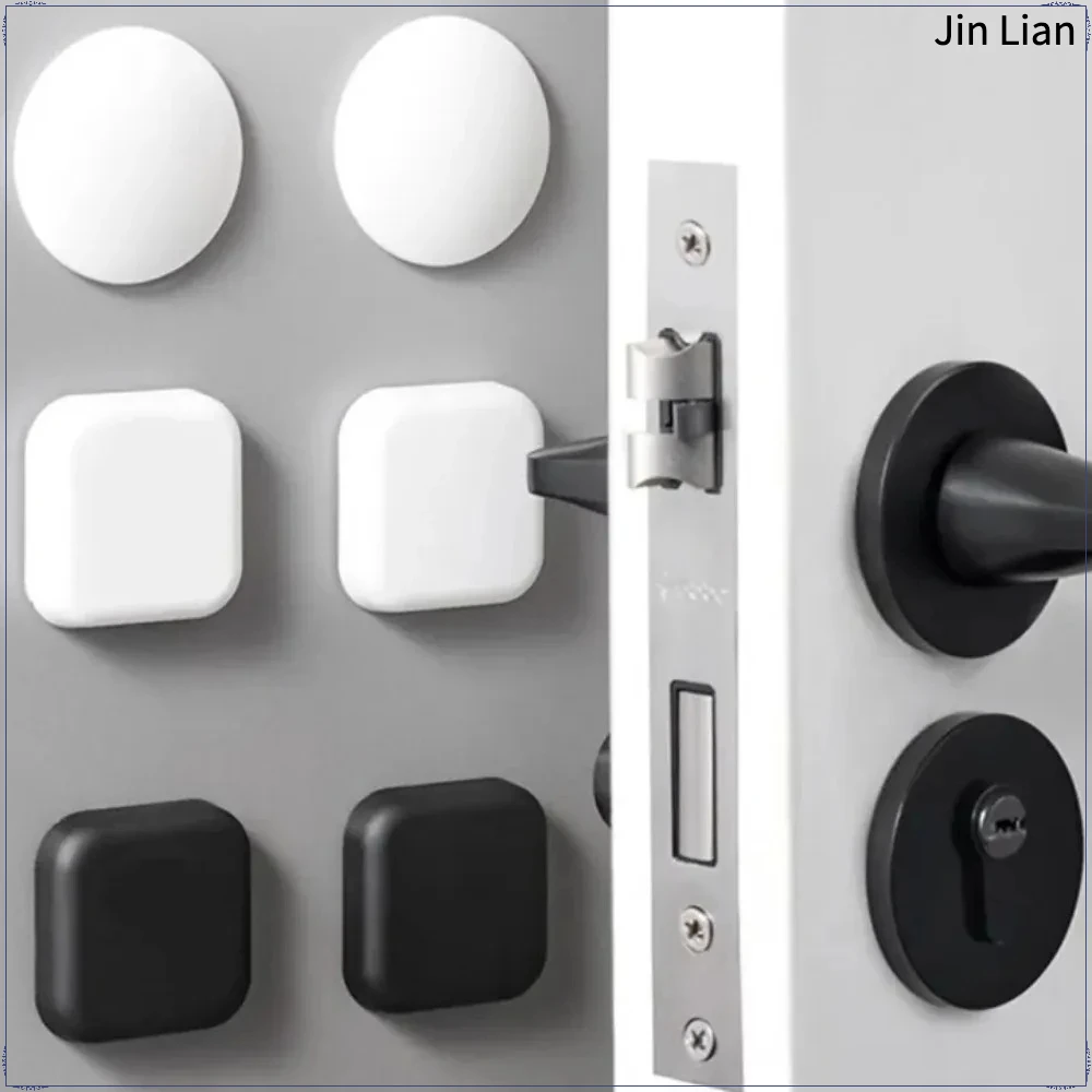 Universal Door Stopper Wall Soft Rubber Door Stop Silicon Wall Protector Premium Self Adaptive Door Bumper Non Slip Muffler