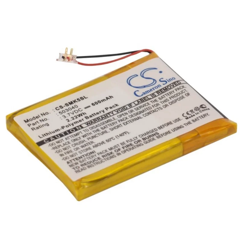 

600mAh Battery for SAMSUNG YP-K5, YP-K5J