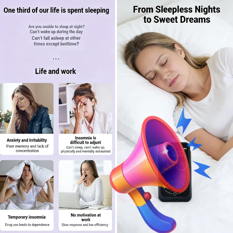 Clinical Grade Medical CES Vagus Nerve Stimulator, Multi-Function Device for Chronic Anxiety Sleep Disorders Relaxation Therapy