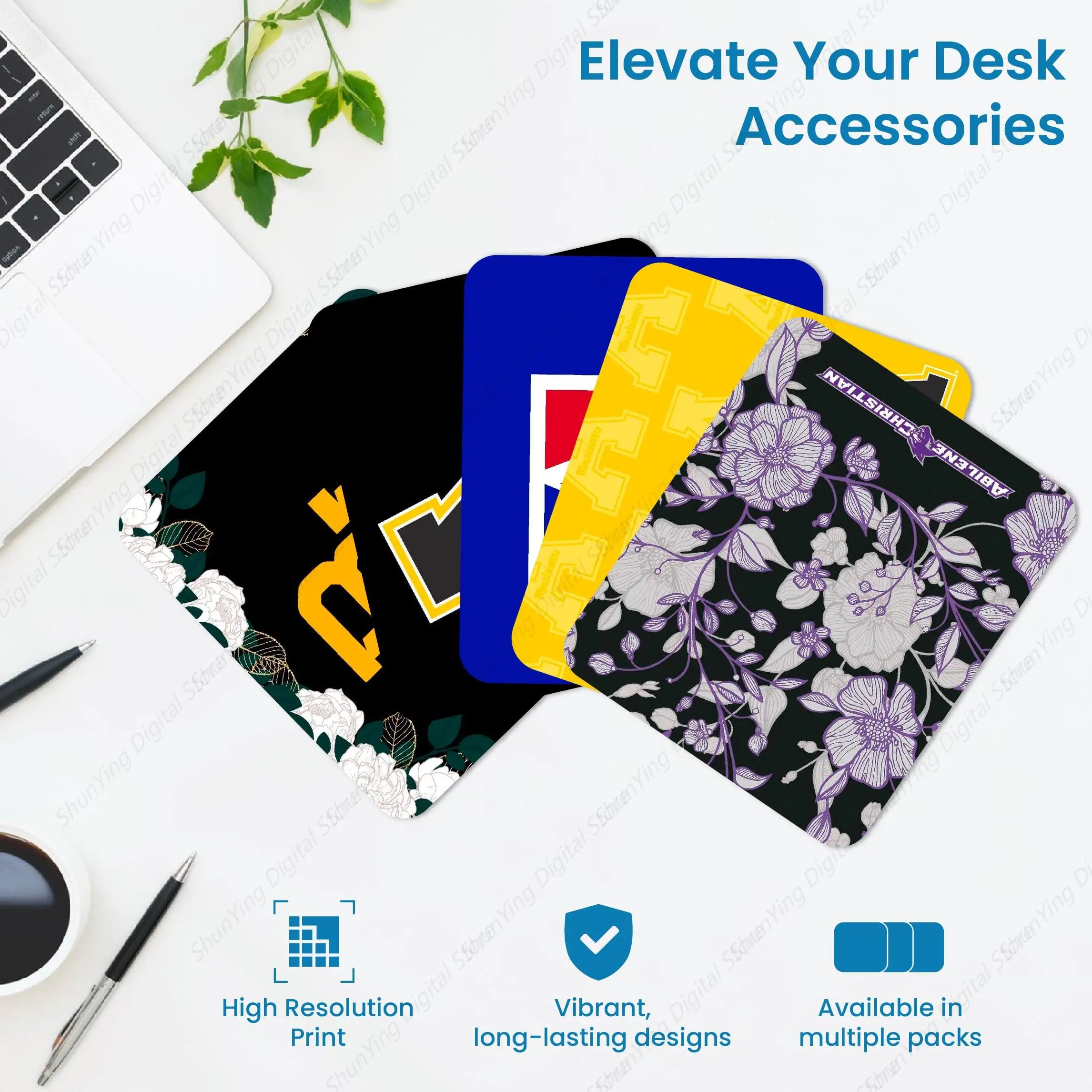 Usc Floral And Natural Pattern Mouse Pad Suitable For Gaming Office Laptop Mouse Pad 18*22cm