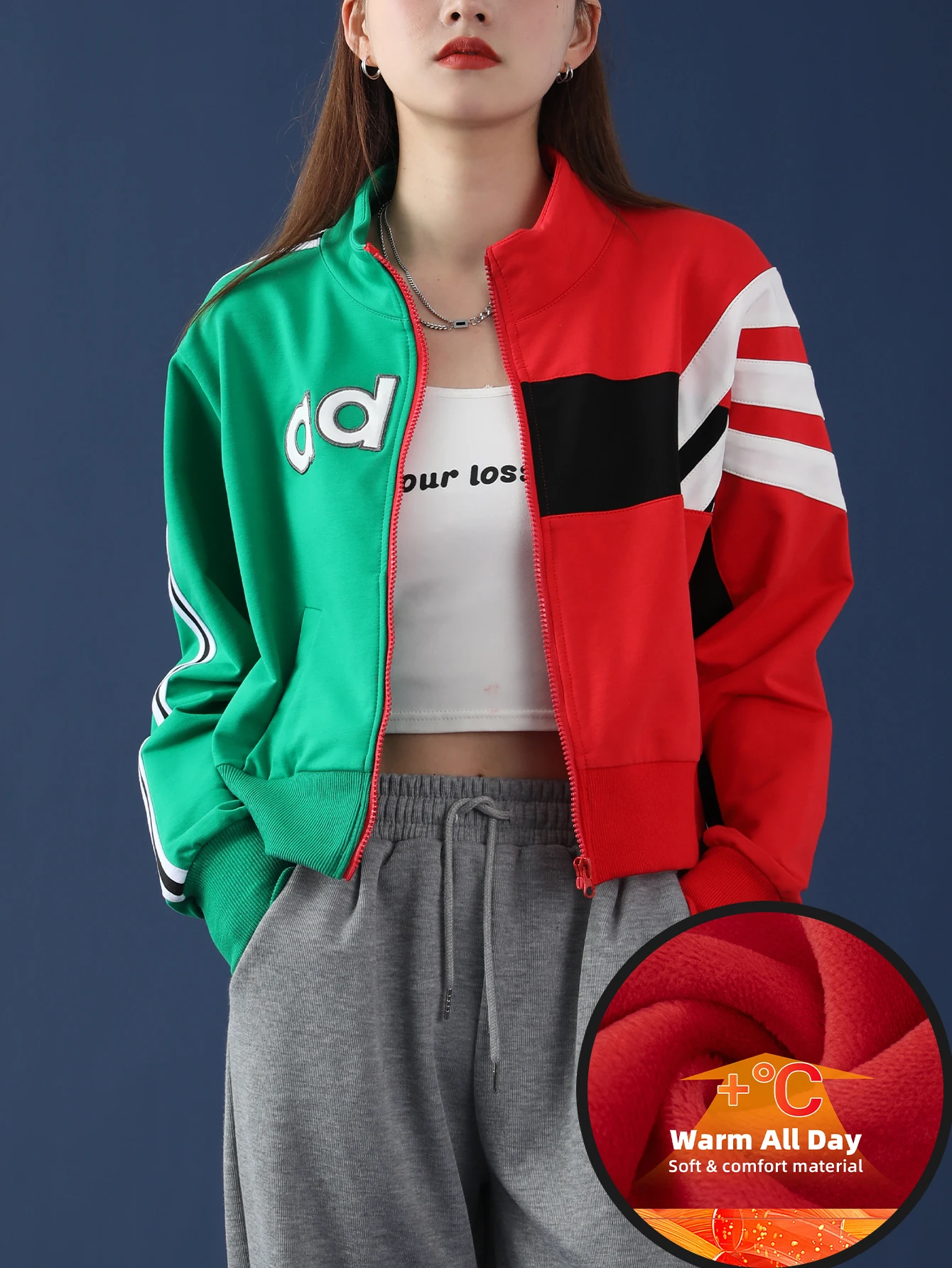 

Женские укороченные куртки-бомберы, женская лоскутная куртка в стиле Y2K, укороченная куртка, контрастный воротник с галстуком-бабочкой, женская верхняя одежда, пальто