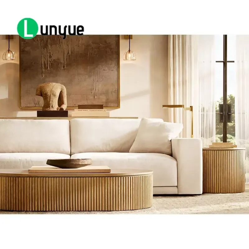 Luxury Modern Modular Sofa Solid Wood Frame Elegant Leisure Combination Couch for Living Room Interior Furniture Comfortable