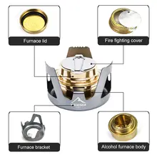 Portable Mini Spirit Alcohol Stove for Camping #5