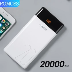 ROMOSS Power Bank 20000mah LT20 Mobile External Battery Portable USB Type C Lightning Ports Powerful Fast Chargers for iPhone 14