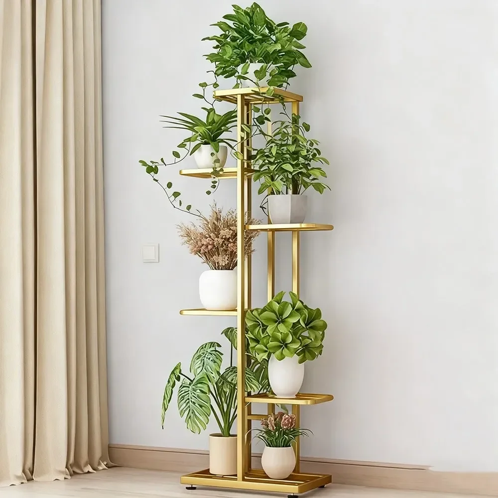 

Plant Stand Versatile Indoor Outdoor Plant Rack Accommodates To 7 Pots. Practical And Durable, This SpaceSaving Design Featu