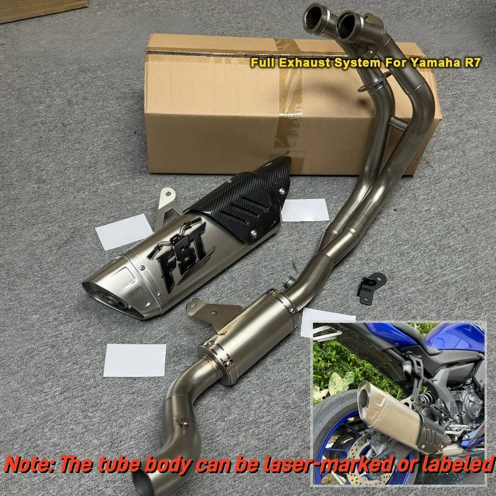 For Yamaha YZF-R7 FST Straight Through Full System Stainless Exhaust Pipe Motorcycle Complete Header To Tail Exhaust Parts