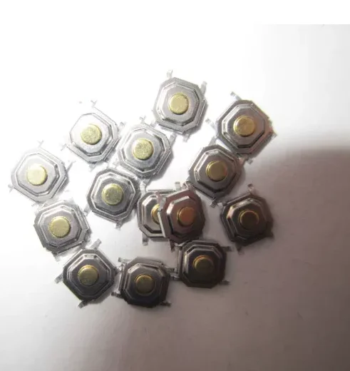 Soft-touch switch 4*4*1.5MM, surface mount 4-pin, microswitch, key height 1.5MM, copper tip, waterproof