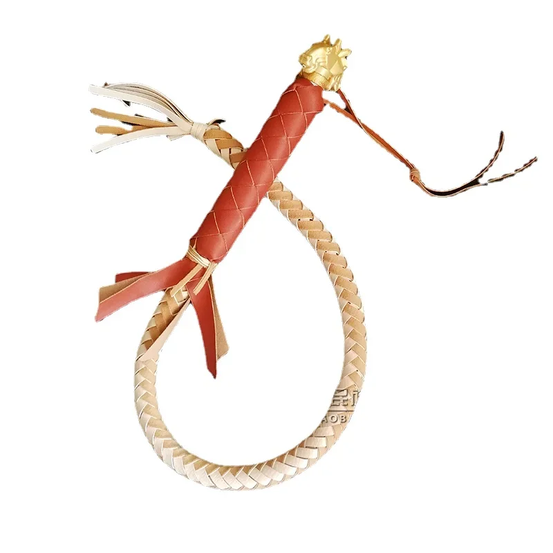 

Mongolian Crafts Horse Whip Leather Whip Handmade Horse Riding Whip Dance Performance Props Horsewhip