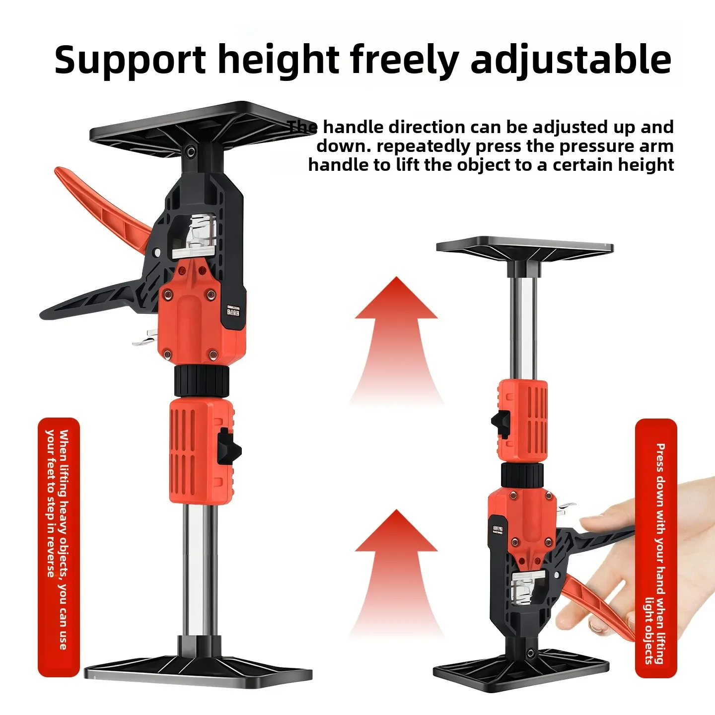 Adjustable Slow Drop Cabinet Lifter Tool Extendable Support For Effortless Installation