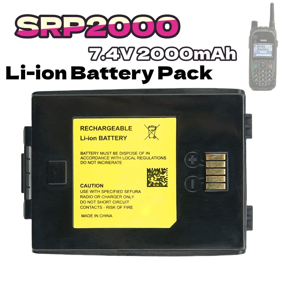 NEW 2000mAh 7.4V Rechargeable Li-ion Battery for Sepura SRP3900 SRP3000 SRP3500 SRP3800 SRP2000 SRC3300 Two Way Radios