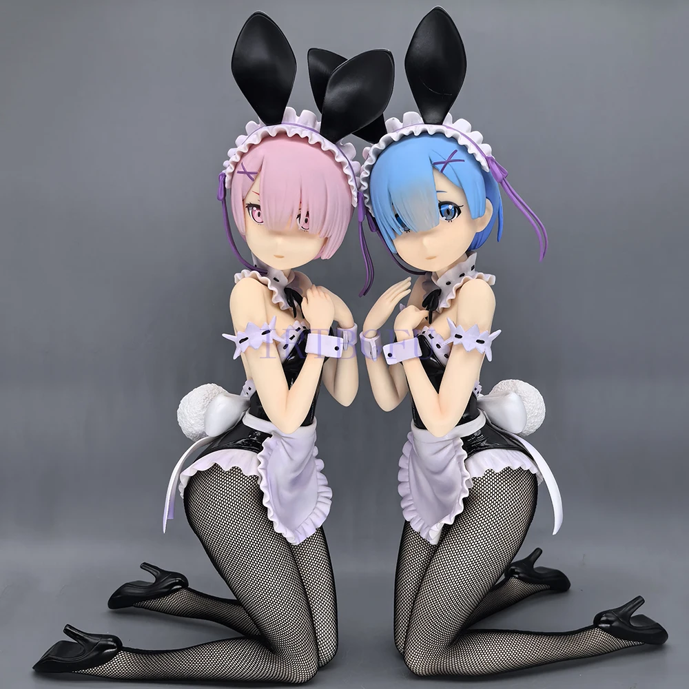 Conejito libre Re:Zero kara Hajimeru Isekai Seikatsu Ram Rem B-style 1/4 figuras de Anime PVC figura de acción juguete adulto modelo muñeca juguete