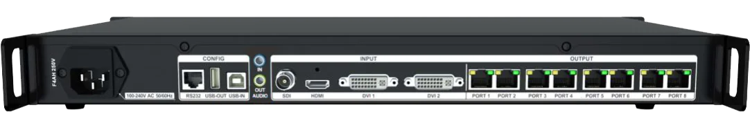 Sistema de control profesional del procesador de vídeo LED Colorlight X7 diseñado para aplicaciones de ingeniería LED